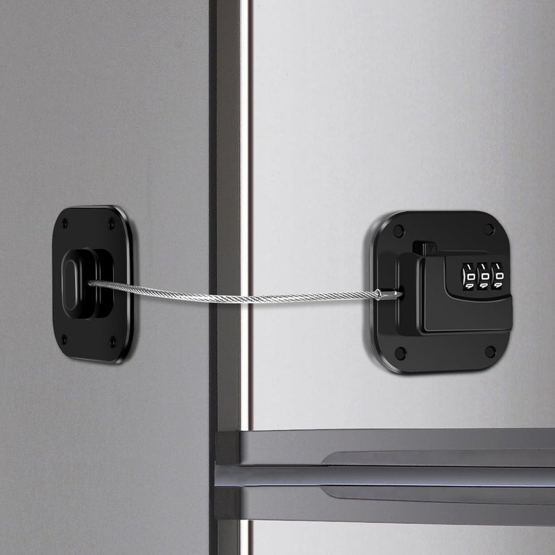Himake Refrigerator Lock, Combination Lock for Refrigerator Cabinets - Image 1